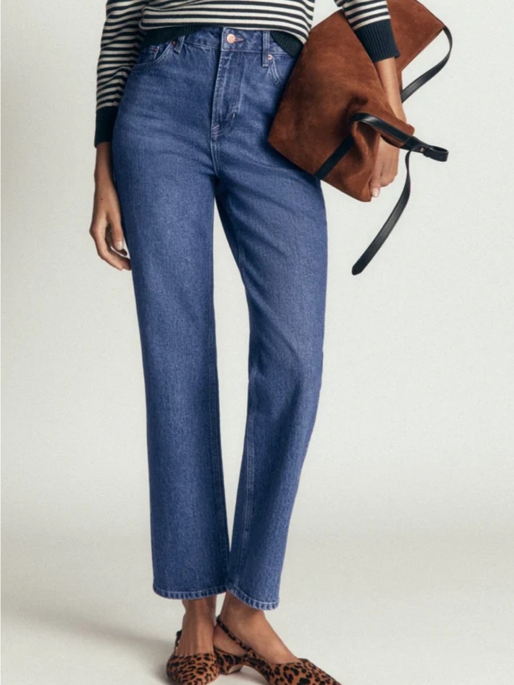 BODEN high rise true straight size 27